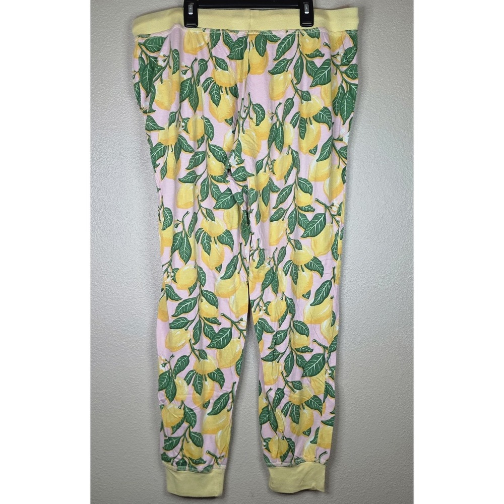 Munki Munki Women Pajama Bottoms ONLY Lemon Print Size XL - Picture 3 of 8